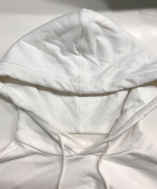 JIL SANDER（ジルサンダー）JIL SANDER (ジルサンダー) ロゴプルオーバーパーカー ホワイト サイズ:Sの古着・服飾アイテム