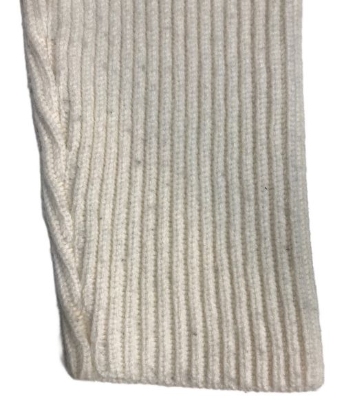 JIL SANDER（ジルサンダー）JIL SANDER (ジルサンダー) 22AW ゲージ切替ニットセータ アイボリー サイズ:46の古着・服飾アイテム