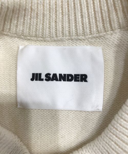 JIL SANDER（ジルサンダー）JIL SANDER (ジルサンダー) 22AW ゲージ切替ニットセータ アイボリー サイズ:46の古着・服飾アイテム