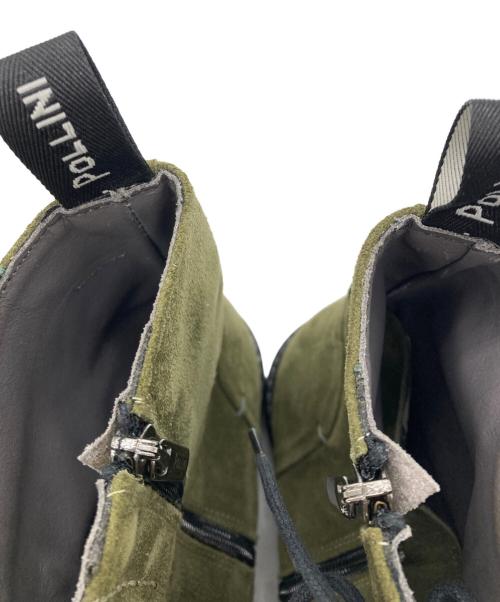 Pollini（ポリーニ）Pollini (ポリーニ) サイドジップブーツ オリーブ サイズ:40の古着・服飾アイテム