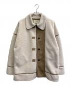 TODAYFULトゥデイフル）の古着「Bonding Boa Coat」｜ベージュ×アイボリー