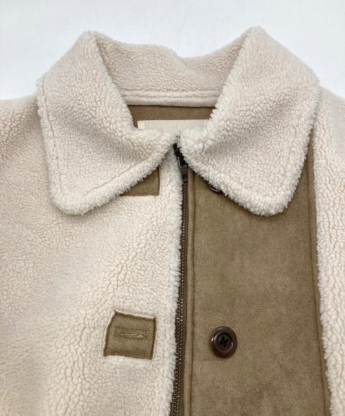 TODAYFUL（トゥデイフル）TODAYFUL (トゥデイフル) Bonding Boa Coat ベージュ×アイボリー サイズ:38の古着・服飾アイテム