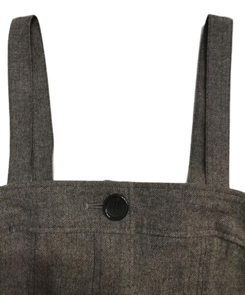 allureville（アルアバイル）allureville (アルアバイル) シックツイードサロペットドレス ベージュ サイズ:1の古着・服飾アイテム
