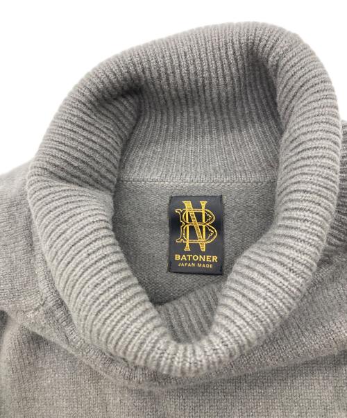 BATONER（バトナ―）BATONER (バトナ―) タートルネックニット グレー サイズ:2の古着・服飾アイテム