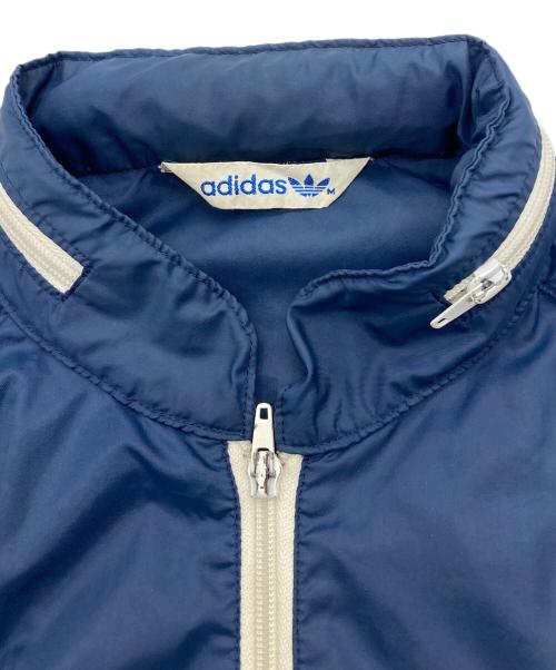 adidas（アディダス）adidas (アディダス) ナイロンジャケット【80s～90s】 ネイビー サイズ:Mの古着・服飾アイテム