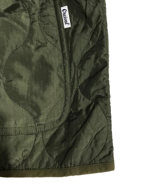 ORCIVAL（オーシバル）ORCIVAL (オーシバル) キルト カラーレスジャケット オリーブ サイズ:5の古着・服飾アイテム