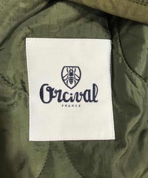 ORCIVAL（オーシバル）ORCIVAL (オーシバル) キルト カラーレスジャケット オリーブ サイズ:5の古着・服飾アイテム