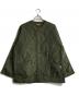 ORCIVAL（オーシバル）の古着「キルト カラーレスジャケット」｜オリーブ