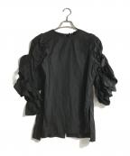 CADUNEカデュネ）の古着「花びらブラウス」｜ブラック