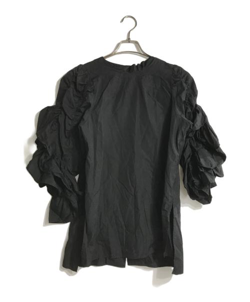 CADUNE（カデュネ）CADUNE (カデュネ) 花びらブラウス ブラック サイズ:36の古着・服飾アイテム