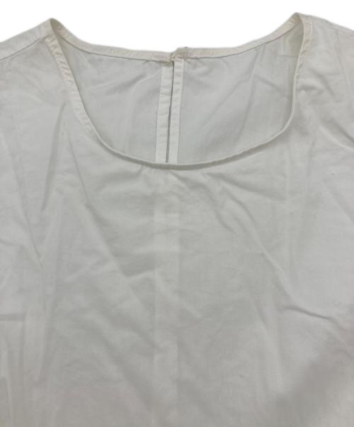 CADUNE（カデュネ）CADUNE (カデュネ) ニットベスト付ティアードチュニック/ニットベストワンピース グレー×ホワイト サイズ:Sの古着・服飾アイテム