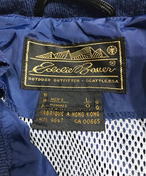 Eddie Bauer（エディーバウアー）Eddie Bauer (エディーバウアー) ナイロンジャケット ネイビー サイズ:Lの古着・服飾アイテム