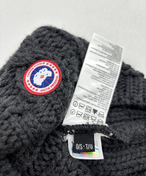 CANADA GOOSE（カナダグース）CANADA GOOSE (カナダグース) MERINOIMニットキャップ グレーの古着・服飾アイテム