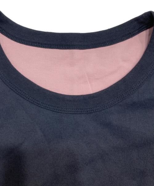 Needles（ニードルズ）Needles (ニードルズ) S/S Reversible Tee グレー×ピンク サイズ:Ｍの古着・服飾アイテム