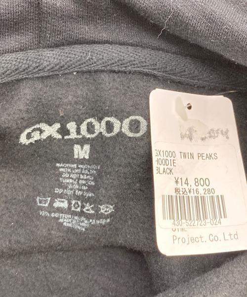 GX1000（ジーエックス）GX1000 (ジーエックス) TWIN PEAKS プルオーバーパーカー ブラック サイズ:Ｍの古着・服飾アイテム