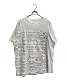 Tamme（タム）の古着「3D SUMMER KNIT PANEL S/S TSHIRT」｜ホワイト