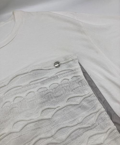 Tamme（タム）Tamme (タム) 3D SUMMER KNIT PANEL S/S TSHIRT ホワイト サイズ:FREEの古着・服飾アイテム