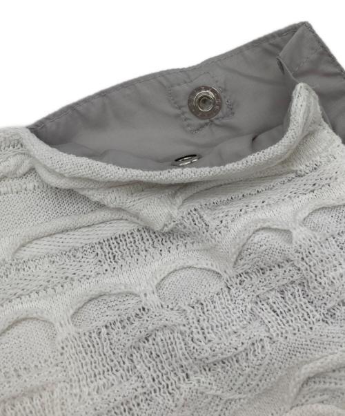 Tamme（タム）Tamme (タム) 3D SUMMER KNIT PANEL S/S TSHIRT ホワイト サイズ:FREEの古着・服飾アイテム