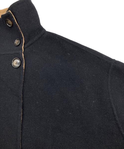 SHIPS any（シップスエニィ）SHIPS any (シップスエニィ) リバー スタンドカラー ポンチョ ショート コート ブラック サイズ:不明の古着・服飾アイテム