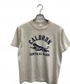 WAREHOUSEウエアハウス）の古着「フロッキープリントTシャツ」｜アイボリー