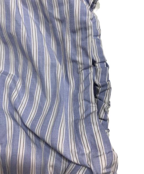 Ujoh（ウジョー）Ujoh (ウジョー) French Gathered Shirt ホワイト×ブルー サイズ:2の古着・服飾アイテム