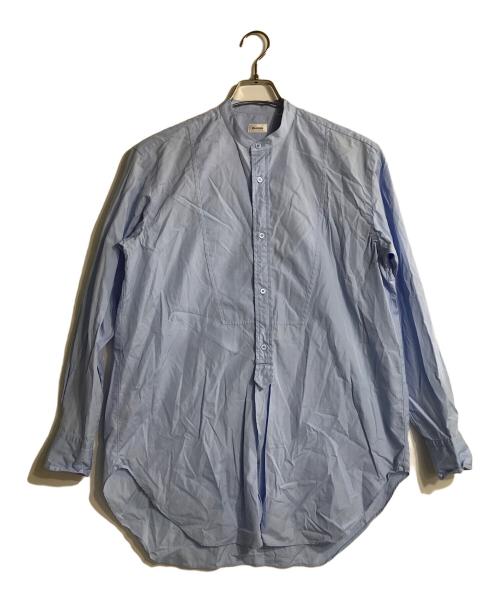 BLAMINK（ブラミンク）BLAMINK (ブラミンク) コットンバンドカラーシャツ ブルー サイズ:38の古着・服飾アイテム