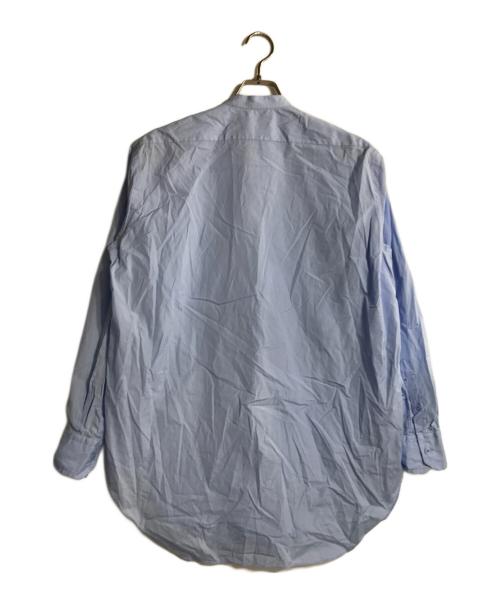 BLAMINK（ブラミンク）BLAMINK (ブラミンク) コットンバンドカラーシャツ ブルー サイズ:38の古着・服飾アイテム