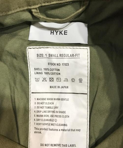 HYKE（ハイク）HYKE (ハイク) ミリタリージャケット カーキ サイズ:Sの古着・服飾アイテム