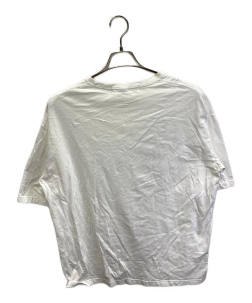 GROUND Y（グラウンドワイ）GROUND Y (グラウンドワイ) ベーシックビッグカットソー/プリントTシャツ ホワイト サイズ:4の古着・服飾アイテム