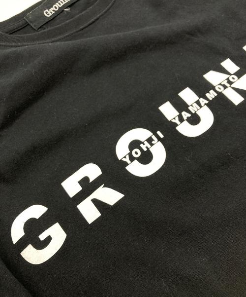 GROUND Y（グラウンドワイ）GROUND Y (グラウンドワイ) Logo print Tshirt/プリントTシャツ ブラック サイズ:4の古着・服飾アイテム