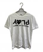PLAY COMME des GARCONSプレイコムデギャルソン）の古着「プリントTシャツ」｜ホワイト