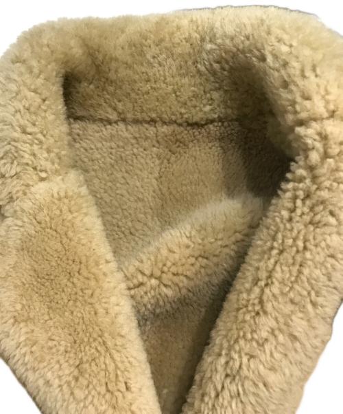 Sandro（サンドロ）Sandro (サンドロ) ムートンコート ベージュ サイズ:1の古着・服飾アイテム