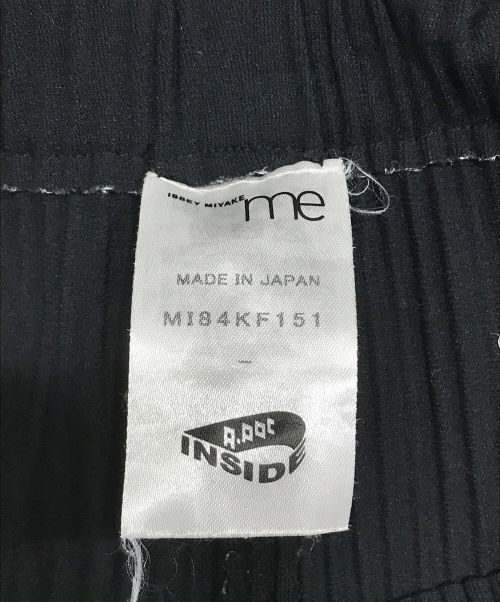 me ISSEY MIYAKE（ミーイッセイ ミヤケ）me ISSEY MIYAKE (ミーイッセイ ミヤケ) プリーツパンツ ブラック サイズ:FREEの古着・服飾アイテム