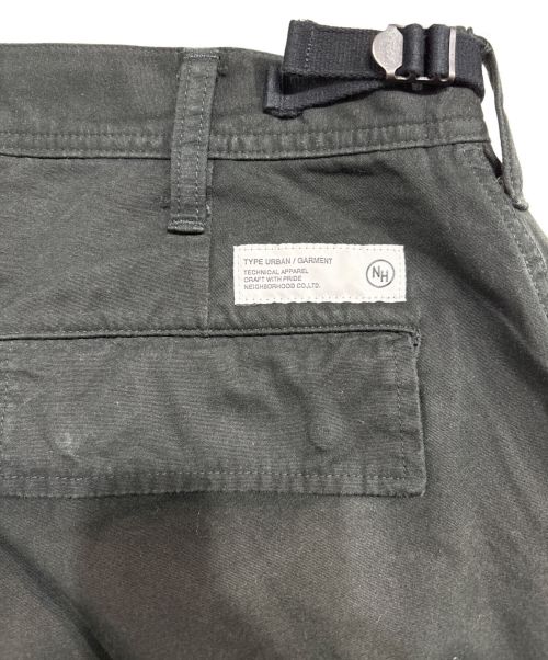 NEIGHBORHOOD（ネイバーフッド）NEIGHBORHOOD (ネイバーフッド) ミリタリーワイドカーゴロングパンツ ブラック サイズ:Lの古着・服飾アイテム