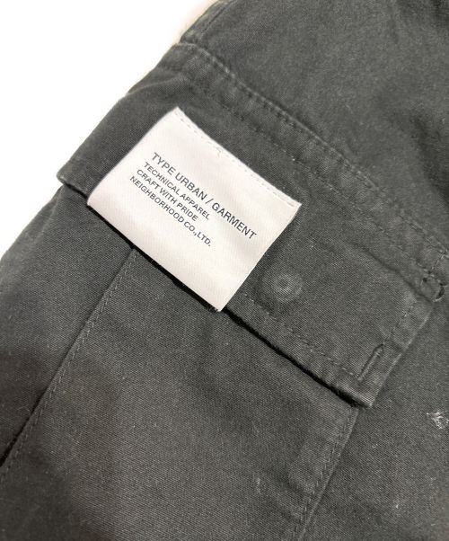 NEIGHBORHOOD（ネイバーフッド）NEIGHBORHOOD (ネイバーフッド) ミリタリーワイドカーゴロングパンツ ブラック サイズ:Lの古着・服飾アイテム