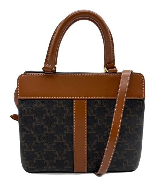 CELINE（セリーヌ）CELINE (セリーヌ) トリオンフ キャンバス スモール/カバ・ドゥ・フランス ショルダーバッグの古着・服飾アイテム