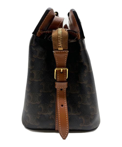 CELINE（セリーヌ）CELINE (セリーヌ) トリオンフ キャンバス スモール/カバ・ドゥ・フランス ショルダーバッグの古着・服飾アイテム