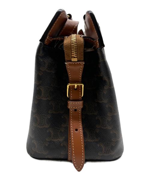 CELINE（セリーヌ）CELINE (セリーヌ) トリオンフ キャンバス スモール/カバ・ドゥ・フランス ショルダーバッグの古着・服飾アイテム