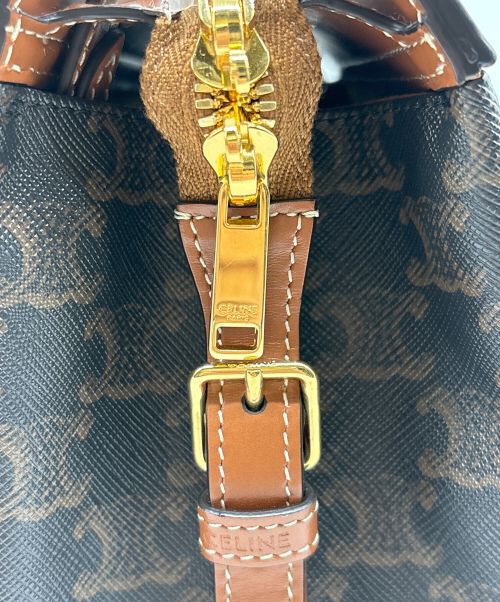 CELINE（セリーヌ）CELINE (セリーヌ) トリオンフ キャンバス スモール/カバ・ドゥ・フランス ショルダーバッグの古着・服飾アイテム