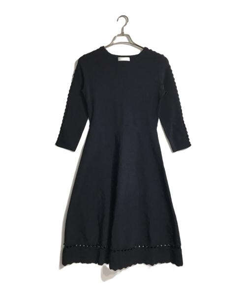 CELFORD（セルフォード）CELFORD (セルフォード) スカラテープニットワンピース ネイビー サイズ:36の古着・服飾アイテム