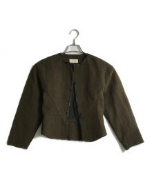 DES PRES（デ プレ）の古着「23AW コットンリネンキャンバス コンパクトジャケット」｜ブラウン