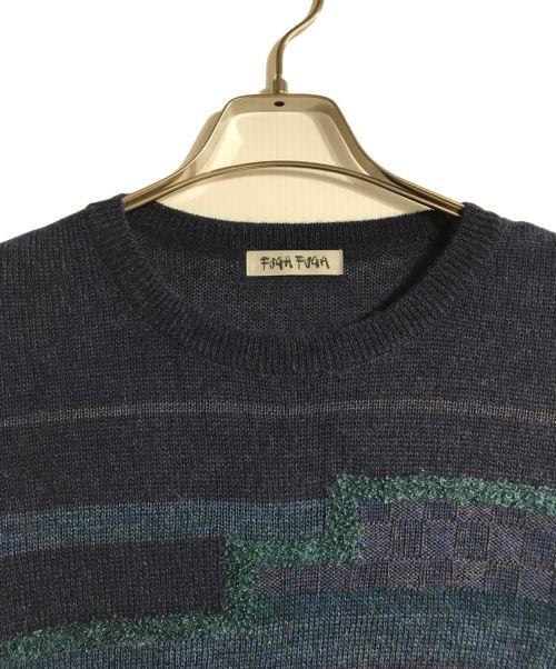 FUGA FUGA（フーガフーガ）FUGA FUGA (フーガフーガ) ニットワンピース ネイビー サイズ:Fの古着・服飾アイテム