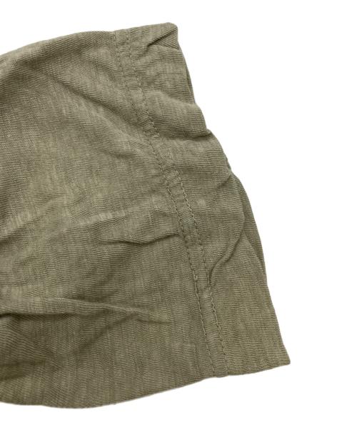 45R（フォーティファイブ・アール）45R (フォーティファイブ・アール) 度甘天竺のバインダーフレアTシャツ カーキ サイズ:3の古着・服飾アイテム