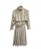 CELFORDセルフォード）の古着「スタンドカラートレンチコート/ナイロンコート」｜アイボリー