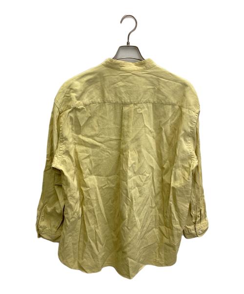 ATELIER BETON（アトリエベトン）ATELIER BETON (アトリエベトン) バンドカラーシャツ イエロー サイズ:Lの古着・服飾アイテム