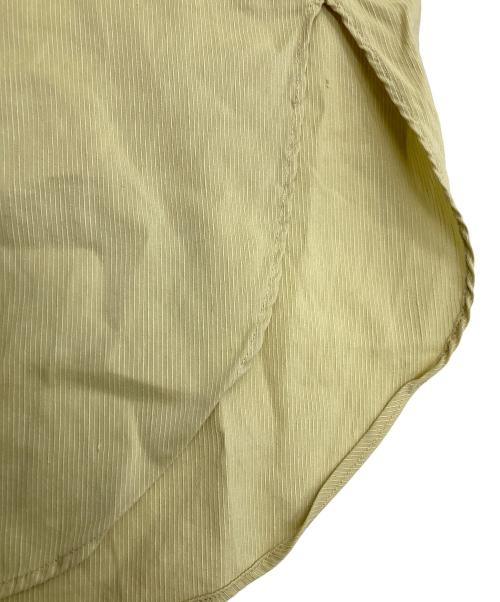 ATELIER BETON（アトリエベトン）ATELIER BETON (アトリエベトン) バンドカラーシャツ イエロー サイズ:Lの古着・服飾アイテム