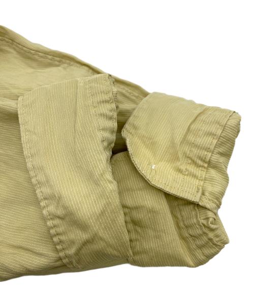 ATELIER BETON（アトリエベトン）ATELIER BETON (アトリエベトン) バンドカラーシャツ イエロー サイズ:Lの古着・服飾アイテム