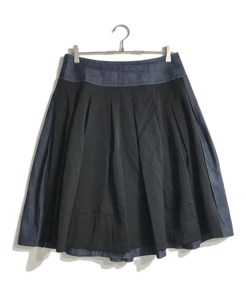 tricot COMME des GARCONS（トリココムデギャルソン）tricot COMME des GARCONS (トリココムデギャルソン) AD2012 切替デニムスカート インディゴ サイズ:Mの古着・服飾アイテム