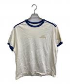 Aime Leon Doreエメ レオン ドレ）の古着「トリムTシャツ」｜アイボリー×ブルー