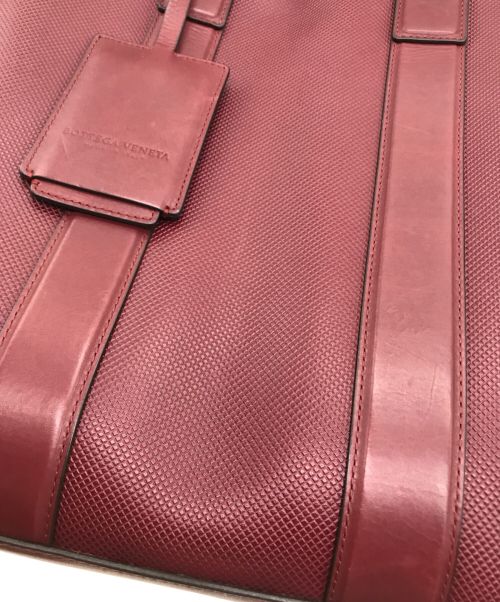 BOTTEGA VENETA（ボッテガベネタ）BOTTEGA VENETA (ボッテガベネタ) LOGO EMBOSSED BRIEFCASE/ブリーフケース ボルドーの古着・服飾アイテム